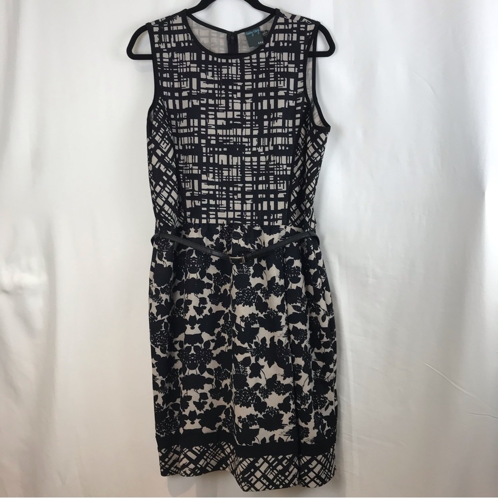 Gabby Skye Tan/Black Mixed Print Dress - Picture 15 of 16